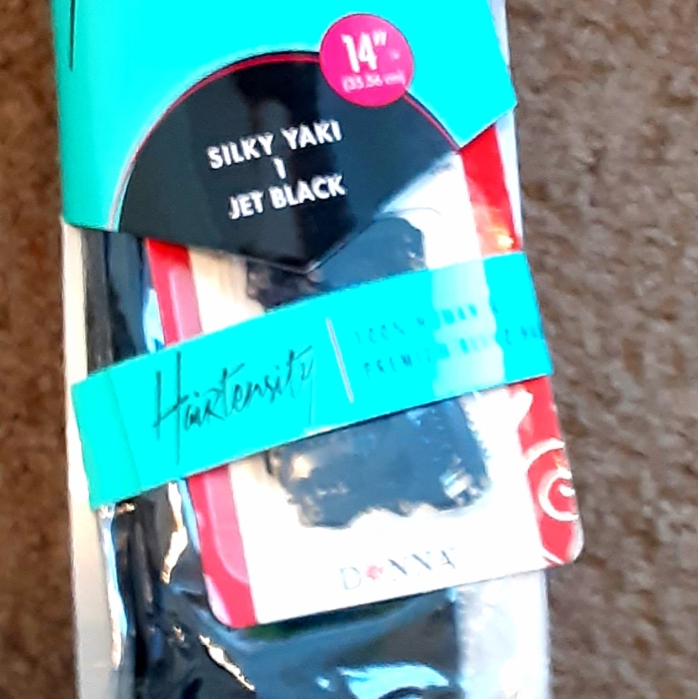 100% Real Human Hair, Black 14 inches